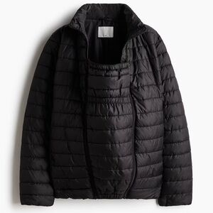 H&M MATERNITY MAMA BEFORE & AFTER BABYWEARING PUFFER JACKET